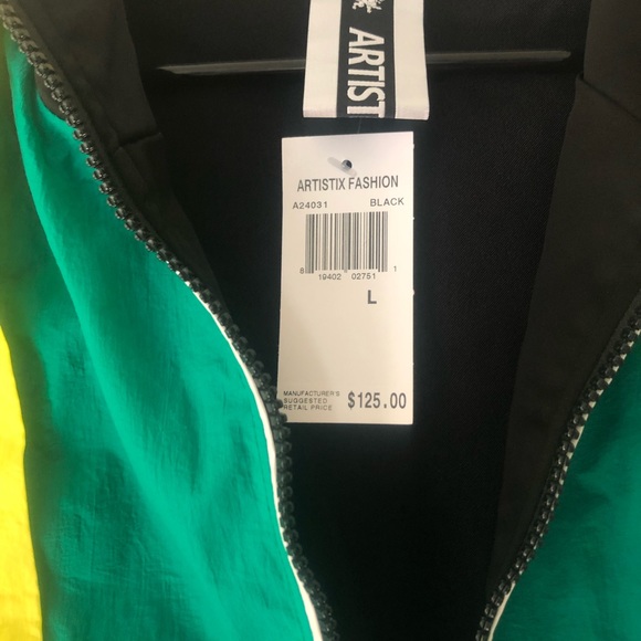 ARTISTIX Colorblocked Pullover Track Jacket - Picture 6 of 7